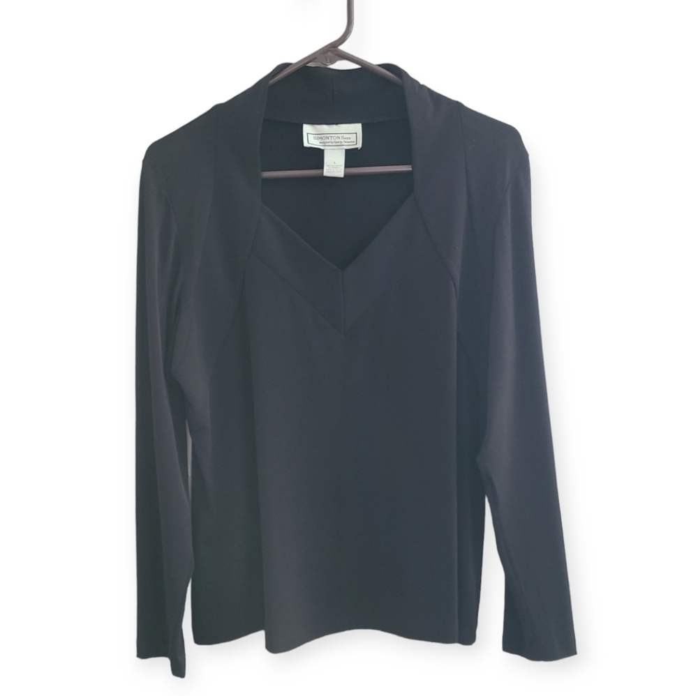 Simonton Says by George Simonton Large black dress top
